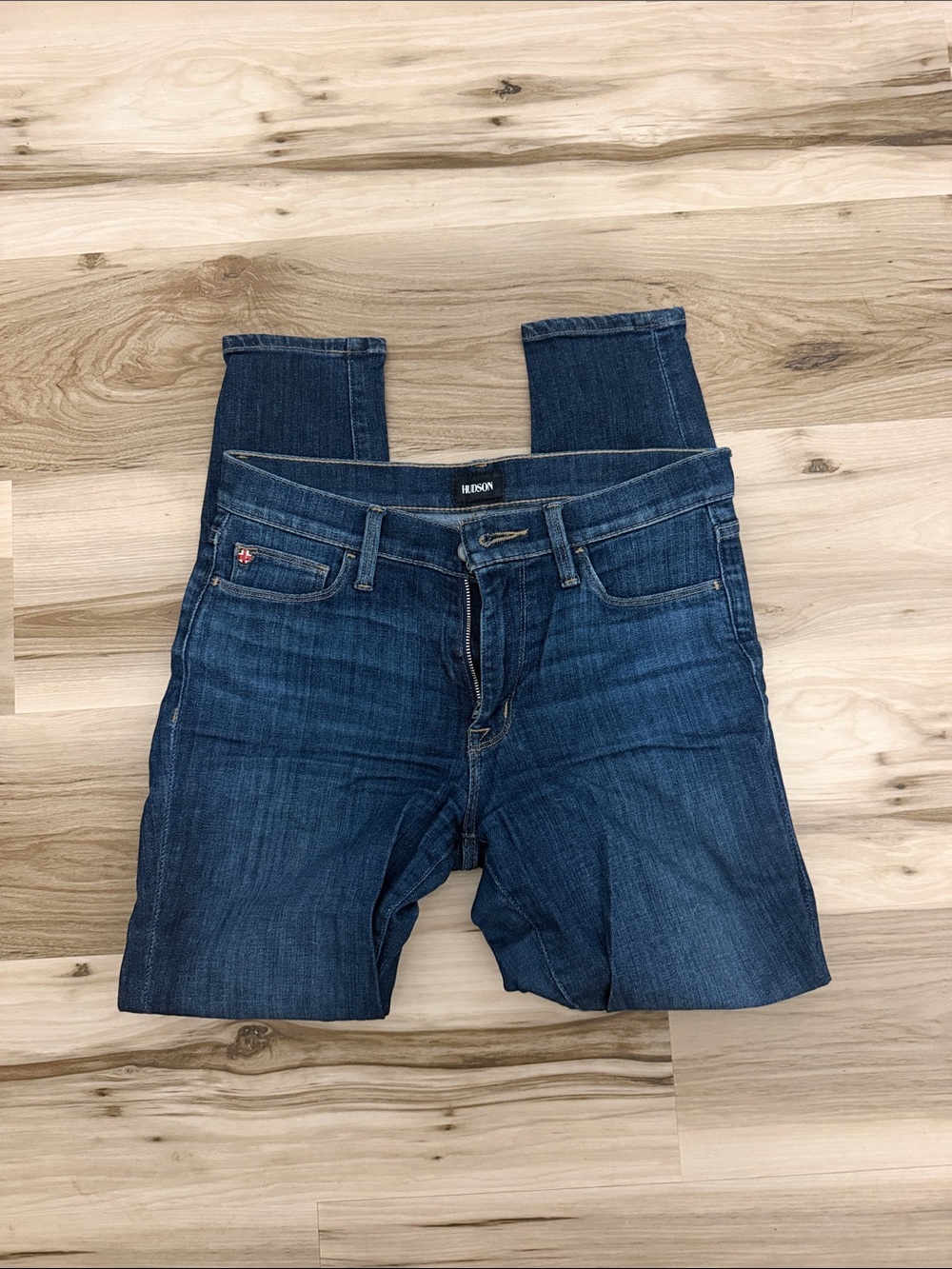 Hudson Jeans Women's Dark Blue Skinny Stretch Denim